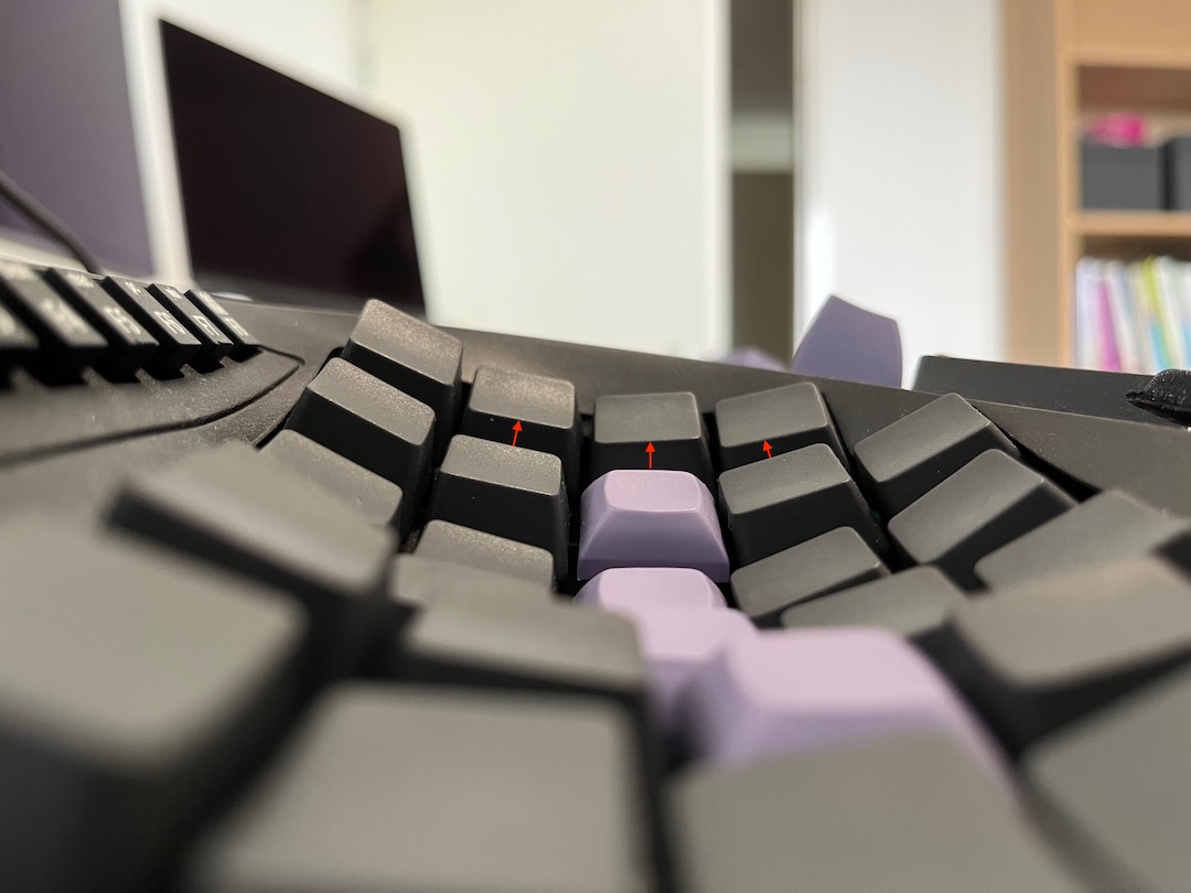 Kinesis Advantage index columns