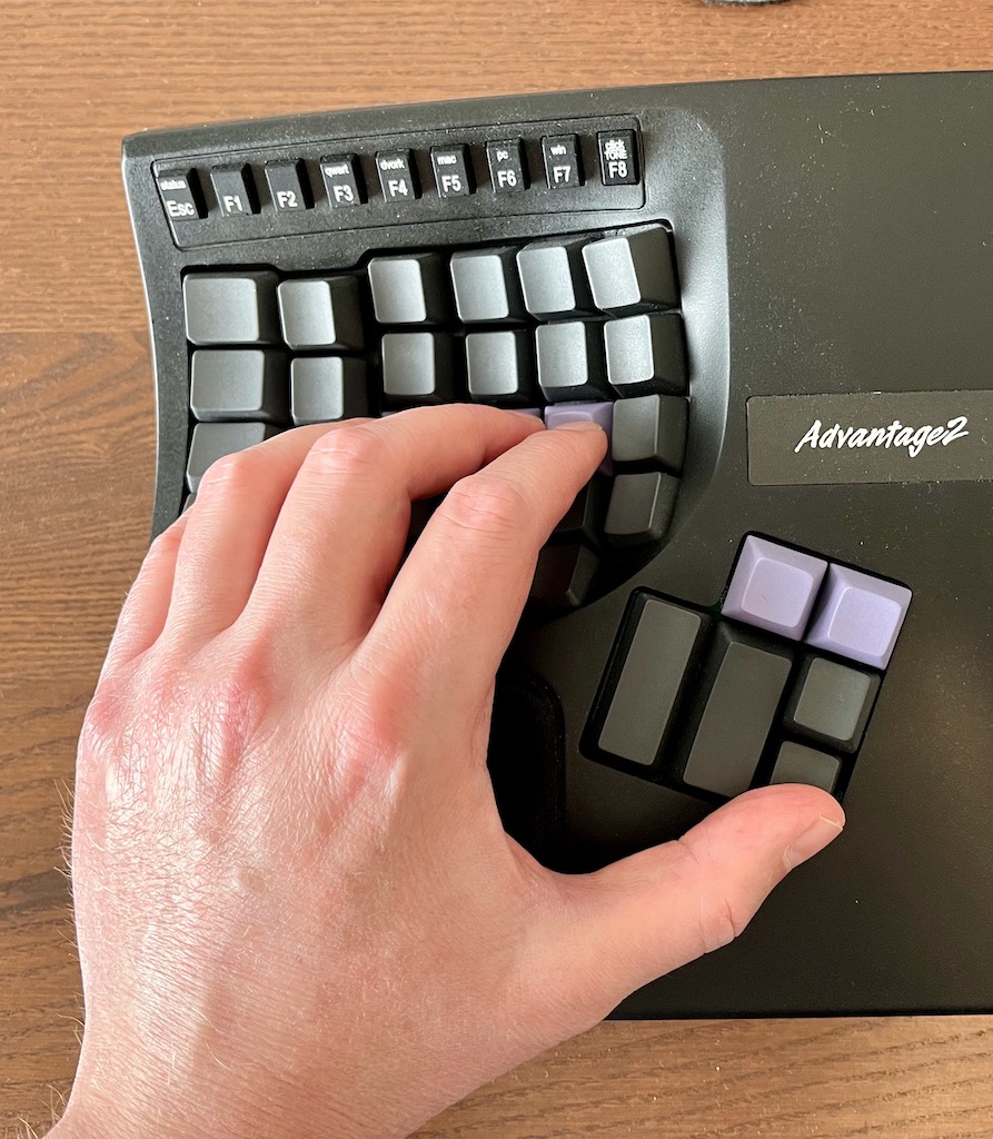 Kinesis Advantage thumb cluster
