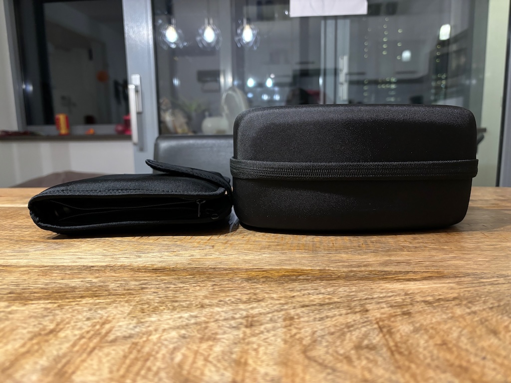 Voyager and Model 100 cases (side)